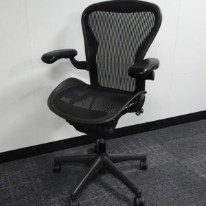 Used Herman Miller Aeron Chair 3 Lever Height Adjustable Arms Size A